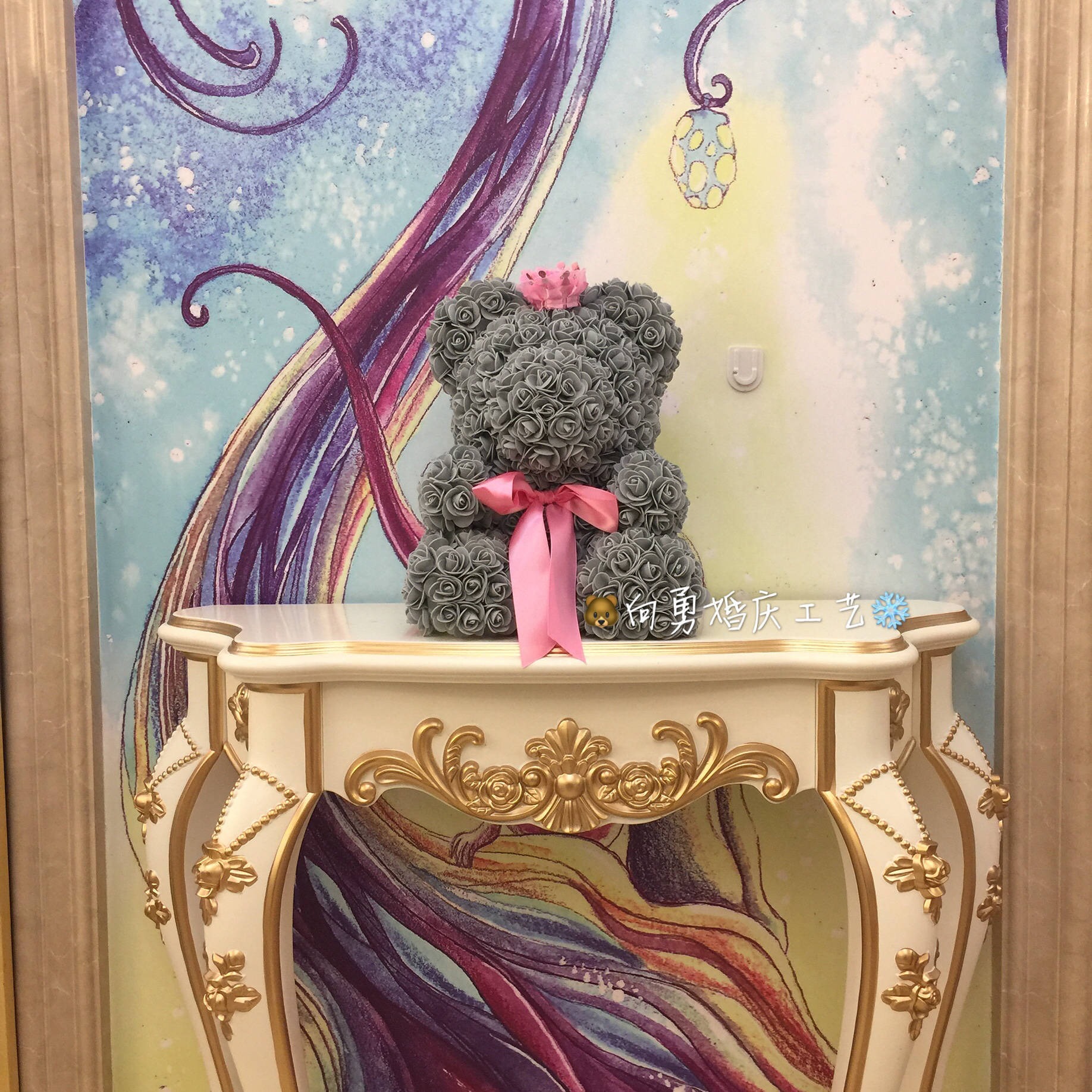 Creative Tanabata Valentine's Day Simulation Flowers Bear Eternal Flowers Foam Bear Roses Bear Gift Box Hug Bear — image 16