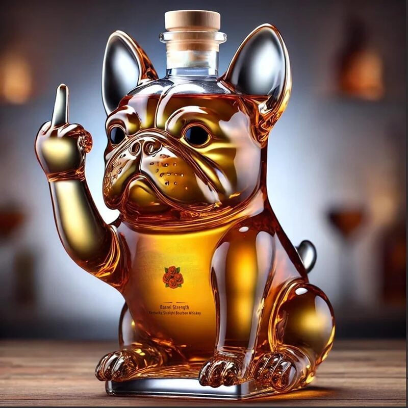 Funny Middle Finger Duck/Turtle/Dog Whisky Glass Decanter – Bar/Office/Home Decor — image 13
