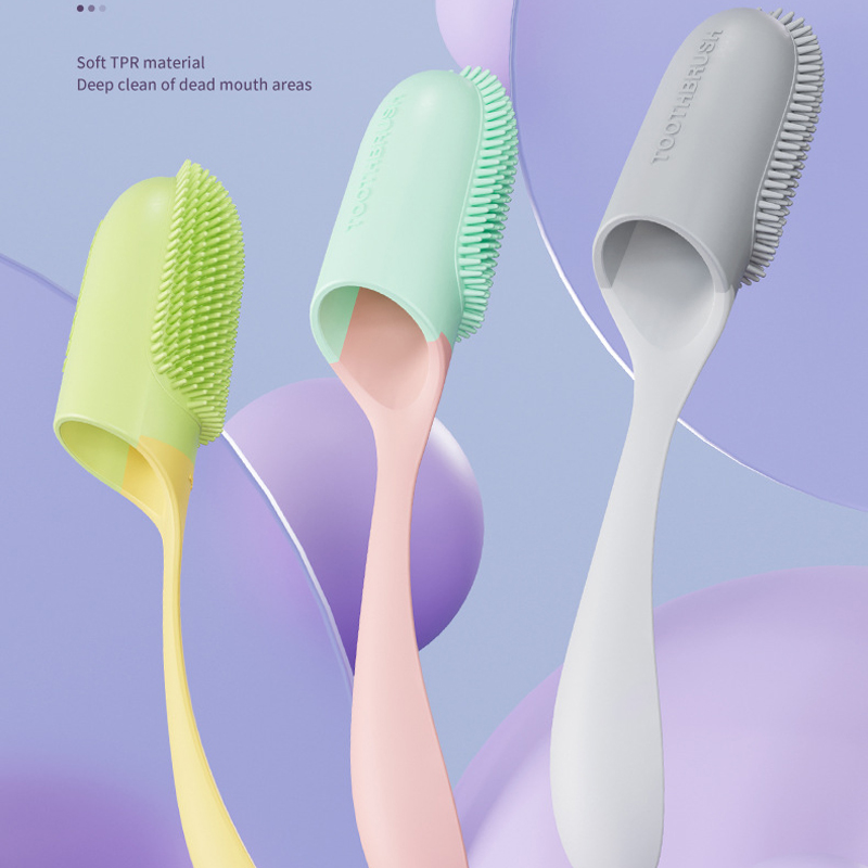 Limpia oral para perros y gatos con mango de dedo - Cepillo dental suave para mascotas — imagen 8