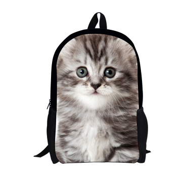 Mochila de Gato para Niños - Cómica con Animales 3D en Denim para Chicos y Chicas — imagen 23