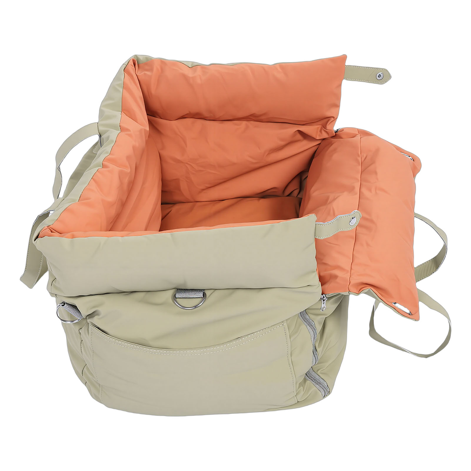Cama Portátil para Mascotas de Auto, Viaje al Aire Libre, Desmontable y Lavable, Asiento de Auto para Mascotas con Arnés para Perros y Gatos — imagen 5