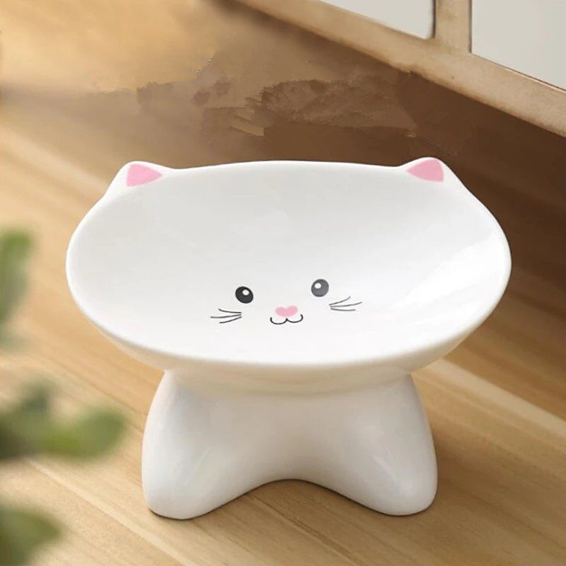 Ceramic Small Cat Face Shape Pet Food Bowl Cat Bowl Dog Bowl Universal And Easy To Clean — image 11