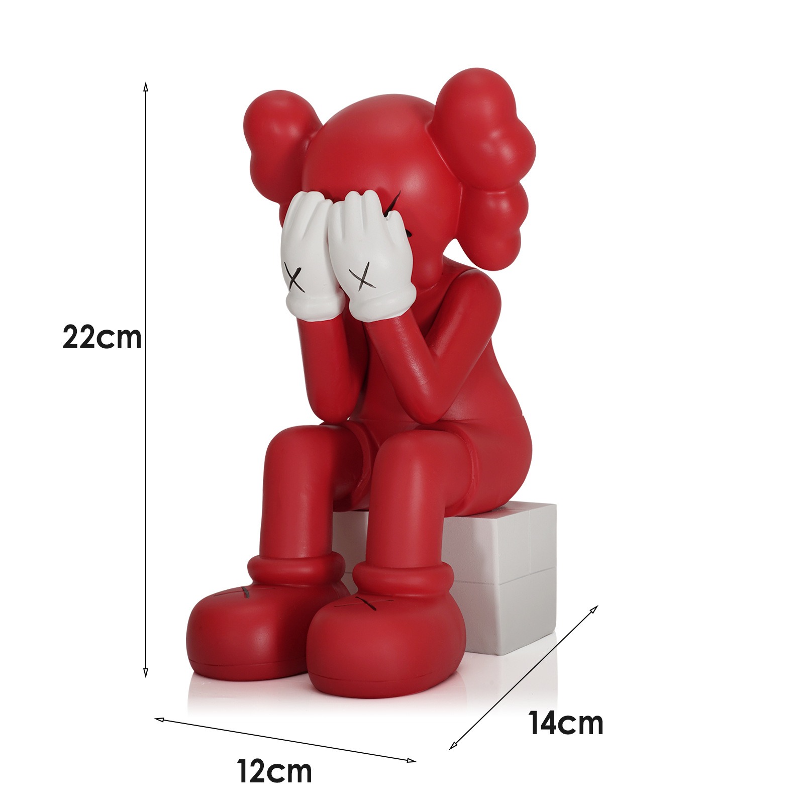 Decoración de Hogar en Resina con Oso Sentado — imagen 3