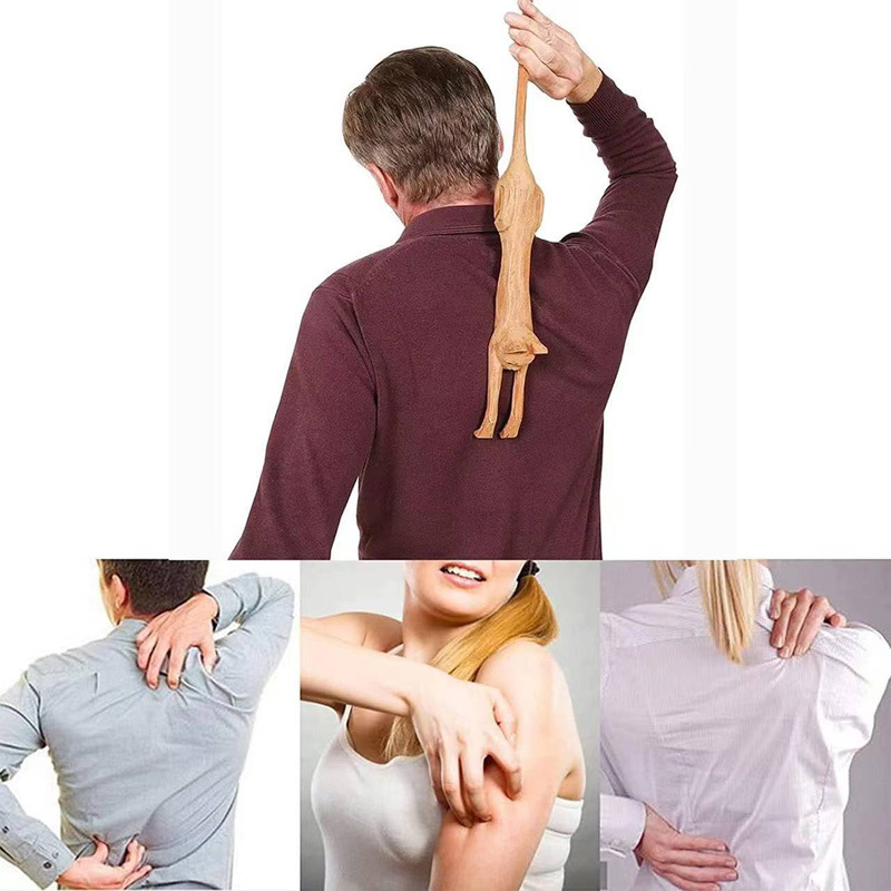 Cat Shape Back Scratcher Adult Cat Dog Pet Back Scratching Massage — image 2