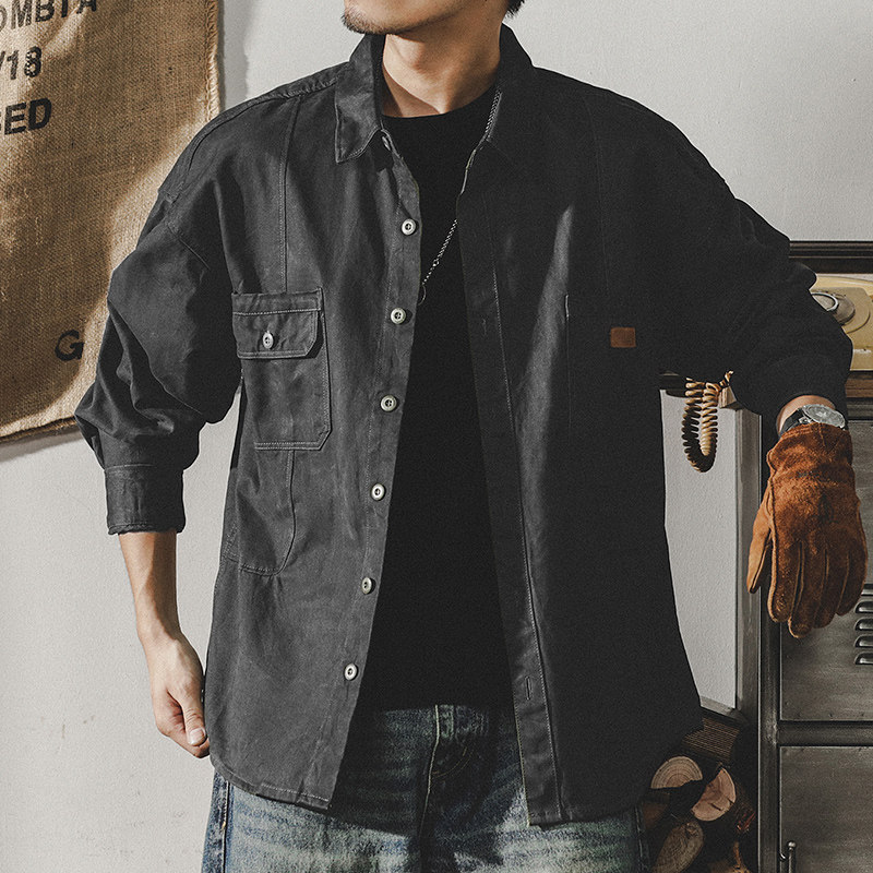 Men's Vintage Heavyweight Workwear Rugged Loose Hunting Jacket — image 10