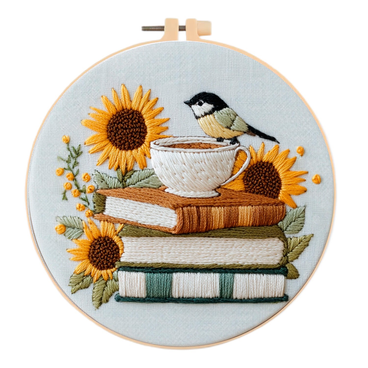 New Embroidery Bird Sunflower Series Material Package — image 2