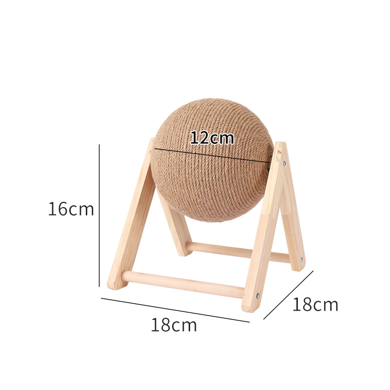 Tablero de Rasguño para Gatos Juguetes para Gatos de Madera Columna de Rasguño para Gatos Fácil de Limpiar Accesorios para Mascotas — imagen 5
