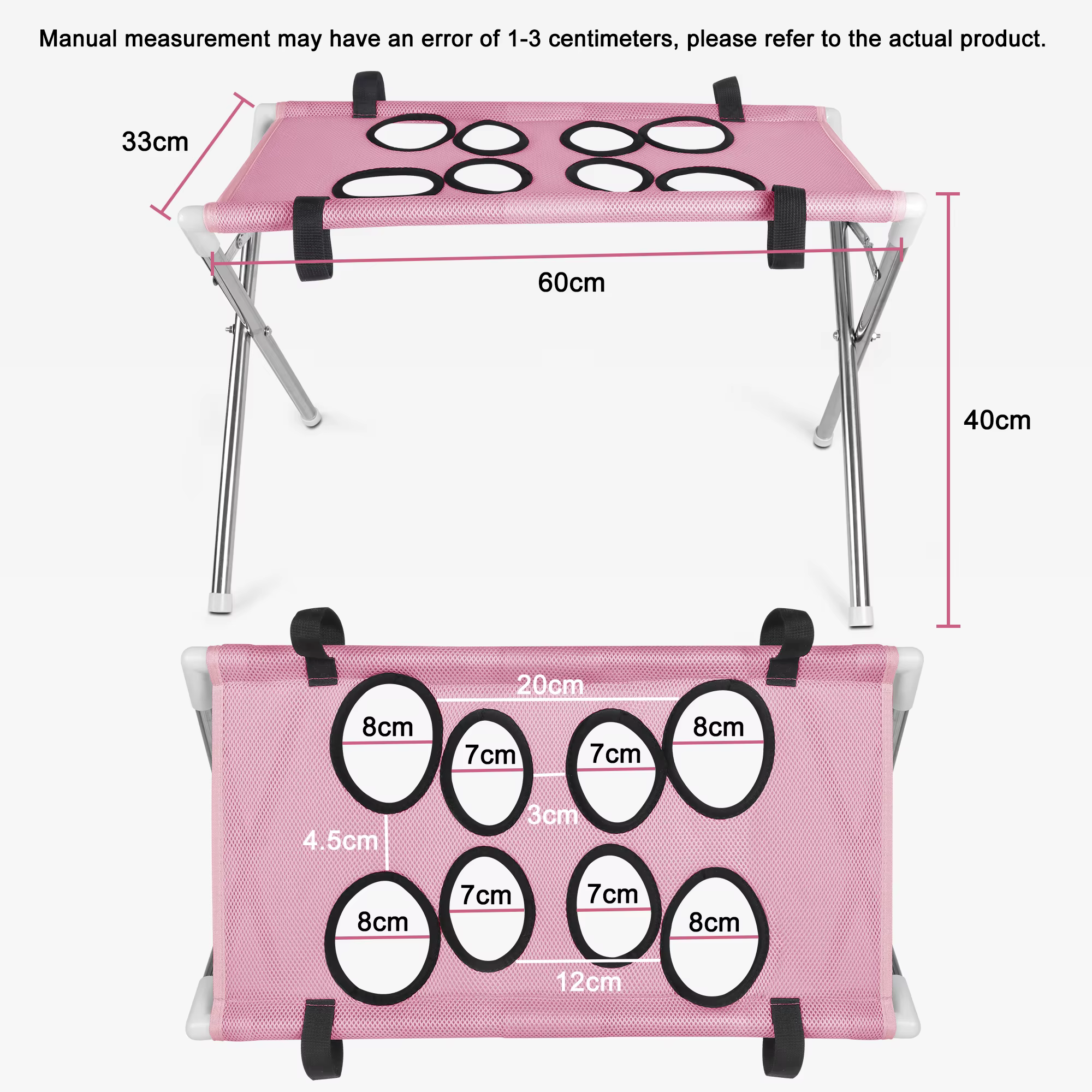 Mesa de hamaca plegable para aseo de mascotas con soporte para gatos y perros pequeños: recorte de uñas, cuidado de patas, baño, aseo en casa, opciones de reemplazo — imagen 3