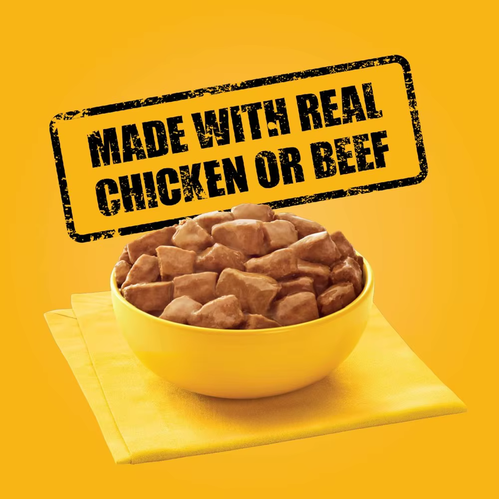 Alimento Húmedo Suave para Cachorros Variedad de 8 Envases Sabor Carne de Ternera Pollo Hígado Grano Libre Bocado Pequeño Digestión Fácil para Cachorros Pequeños — imagen 3