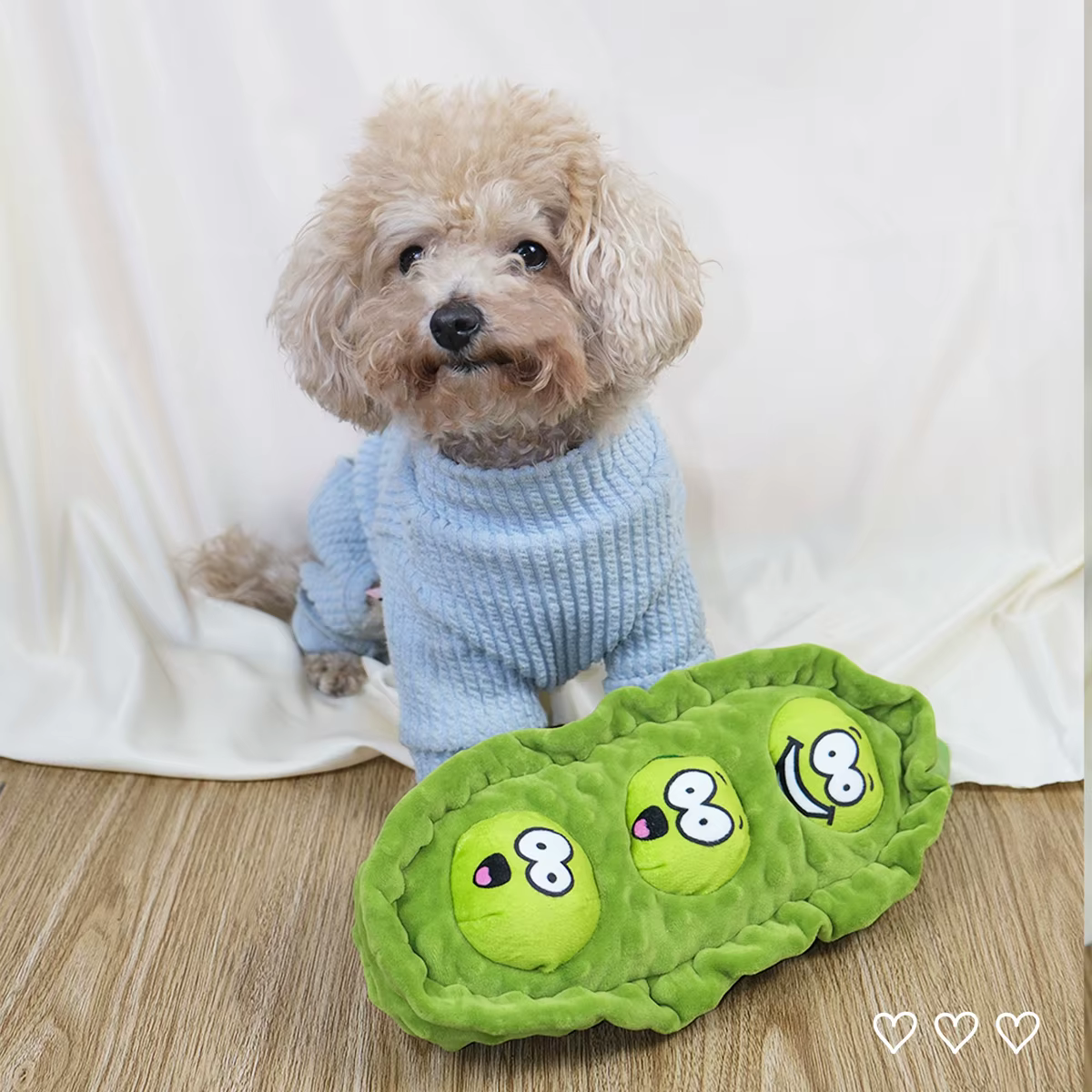 Pet Dog Snack Hiding Toys Relieve Boredom Interactive Doll Pea Pods Sets Throwing Chasing Plush Toy Slow Food Smelling Pet Ball — image 4