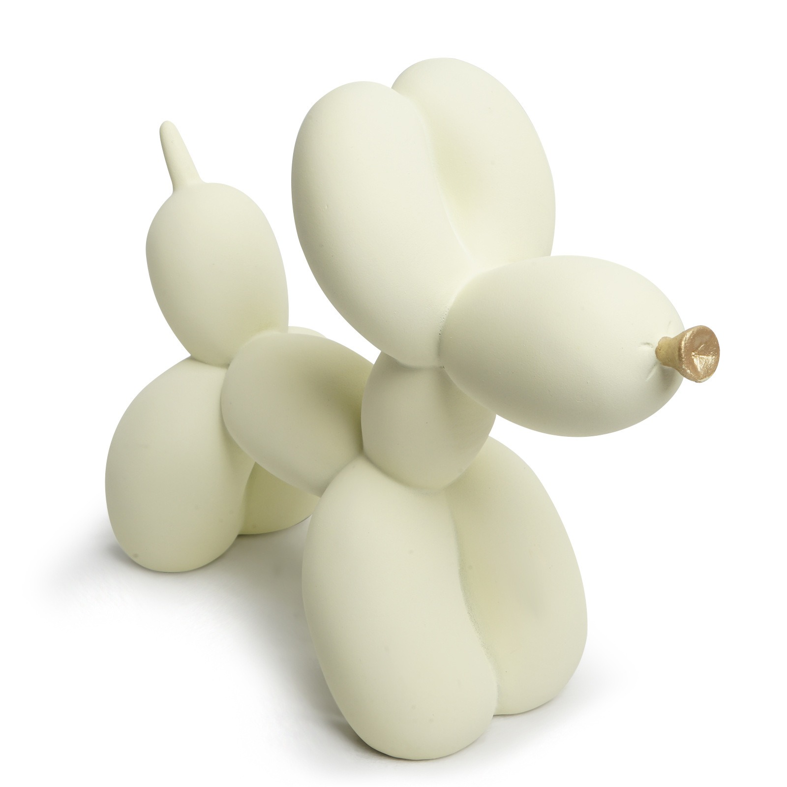 Perro de globo decorativo para hogar en beige simple — imagen 4