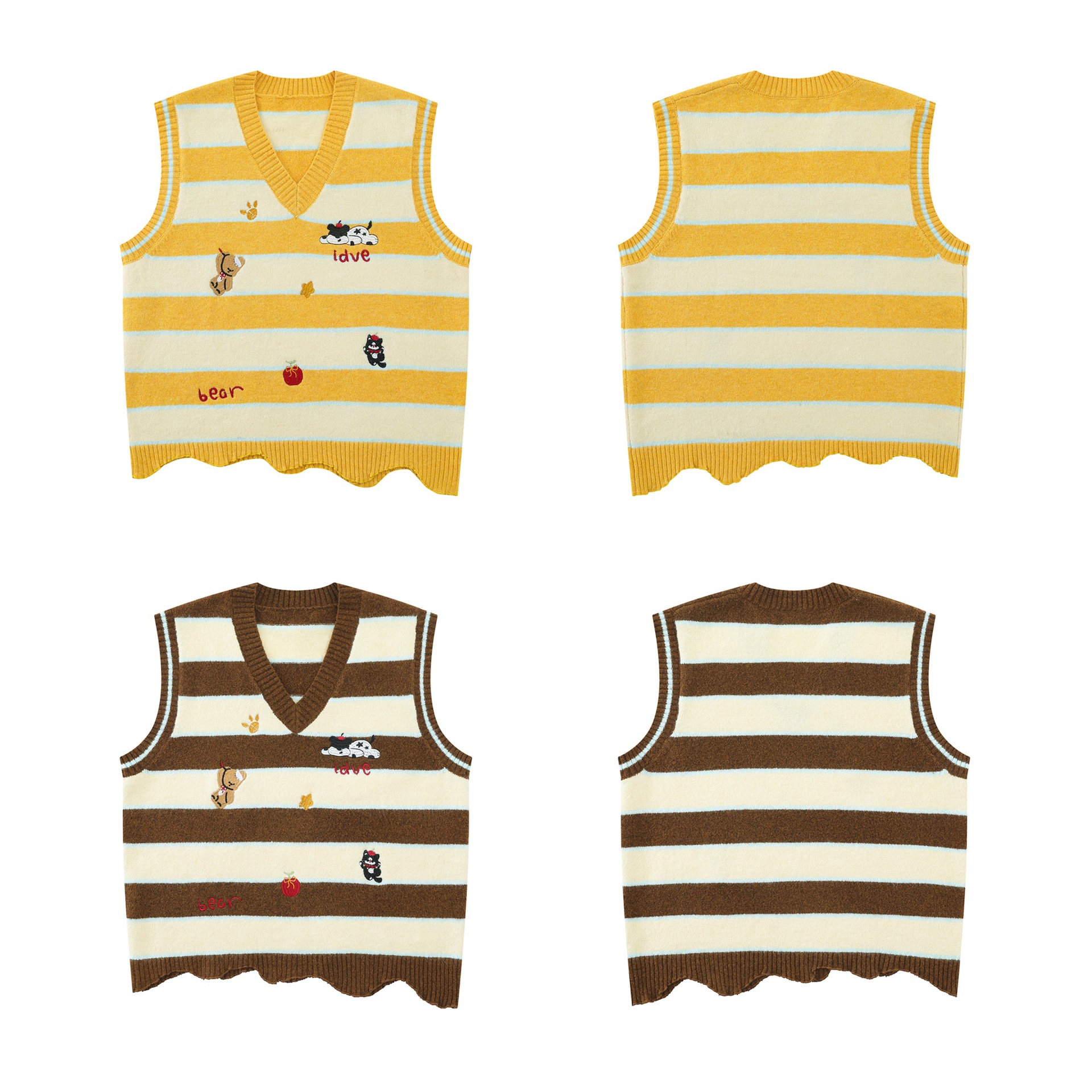 Animal embroidery design sweater — image 6