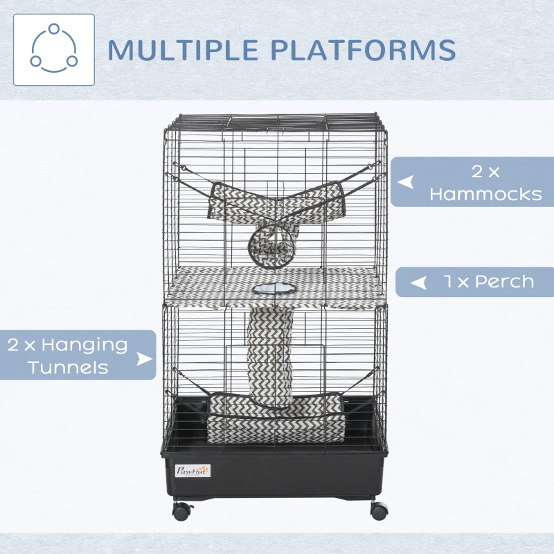 Caja Rodante para Pequeños Animales - Gran Caja para Ferretes — imagen 5