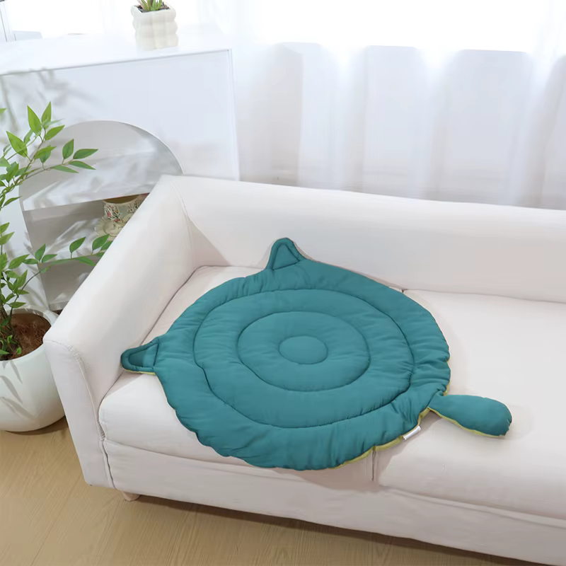 Dog Bed Mat for Sleeping, Big Face Cat Style Cat Bed Pad for All Seasons, Soft Breathable Washable Pet Cushion for Cats Dogs — image 4