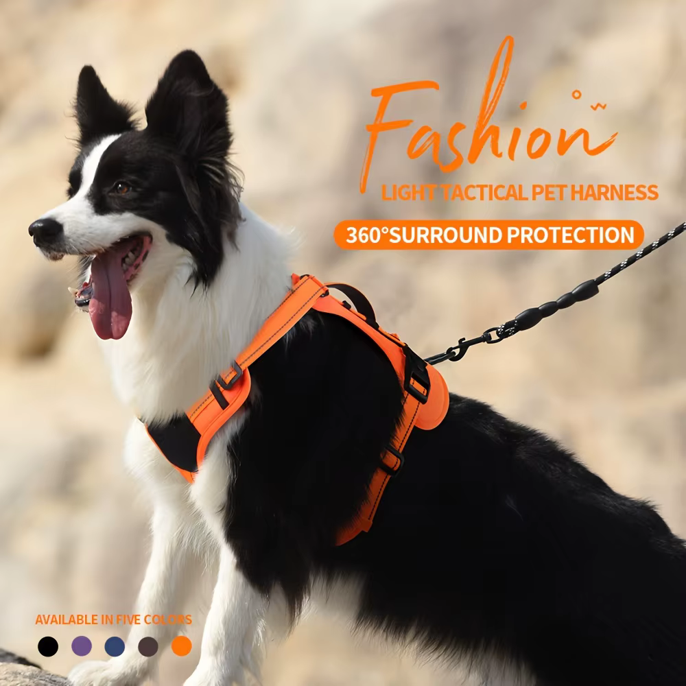 Dog Harness, Adjustable No-Pull Comfort-Fit No-Pull - Adjustable, Reflective Vest For Large Breeds - Ideal For Outdoor Adventur — image 3
