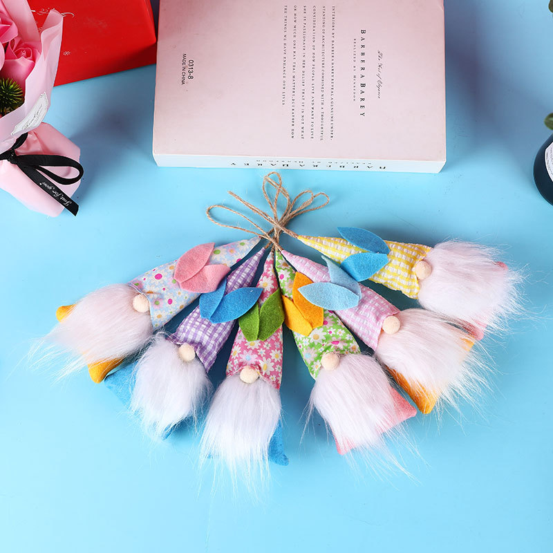 Little doll Easter elf rabbit faceless doll dwarf small pendant home hanging decoration supplies — image 3