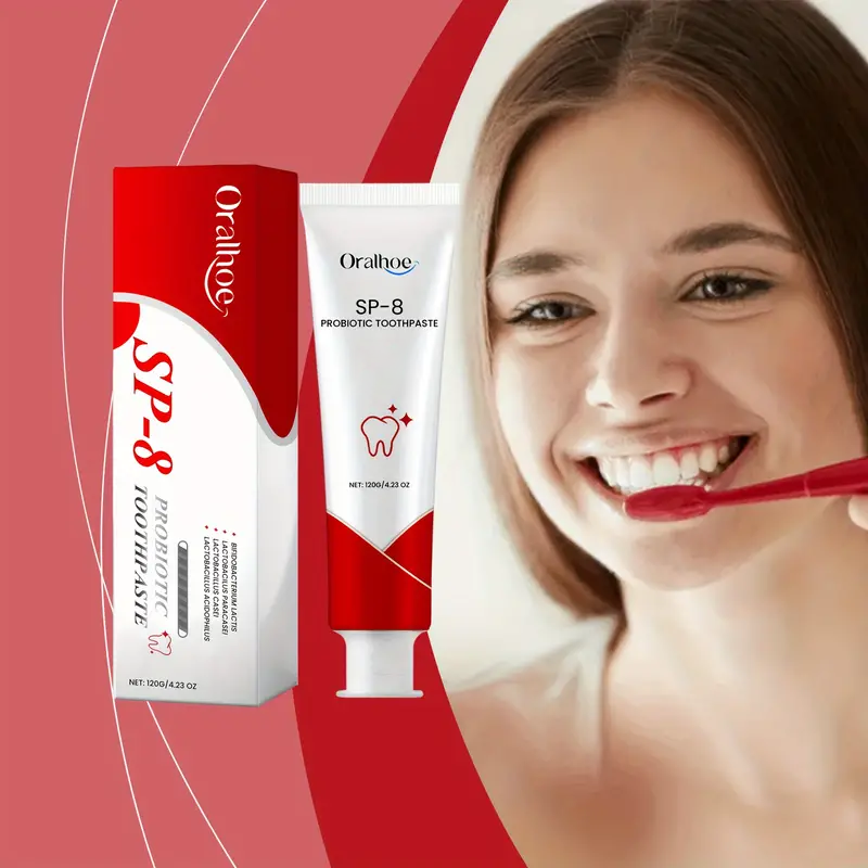 SP-8 Probiotic Toothpaste Deep Clean, Bright White Teeth & Long-Lasting Mint Freshness — image 3