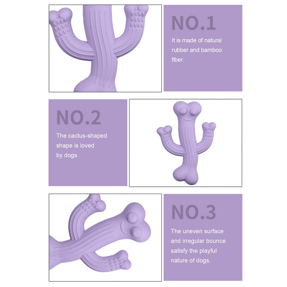Juguetes de masticación para perros de cactus Ultra duraderos juguetes interactivos para perros resistentes a la destrucción Juguetes para perros contra la aburrición — imagen 2