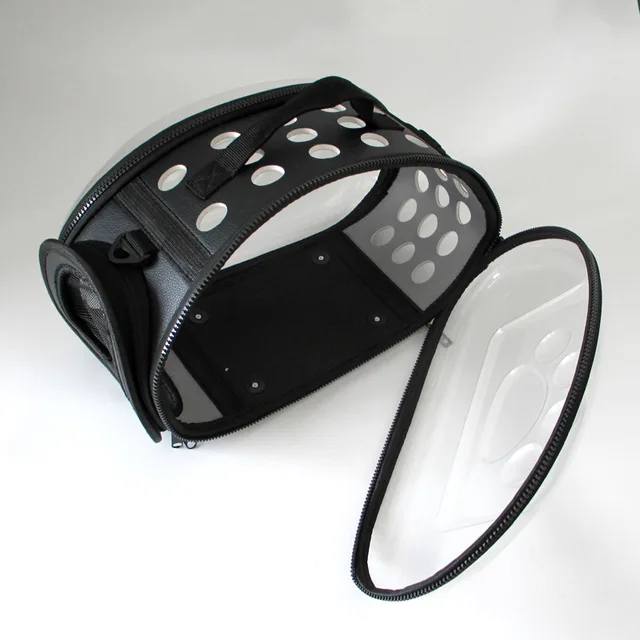 Luxury Large Single Shoulder Handbag Space Portable Mesh Breathable Transparent Travel Pet Cat Dog Outdoor Carrier Carrying Bag — image 12