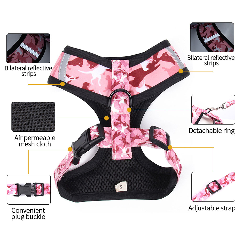 Cinturón de Pecho para Perros - Conjunto de Cuerdas para Paseos Pequeños y Medianos Caninos — imagen 3