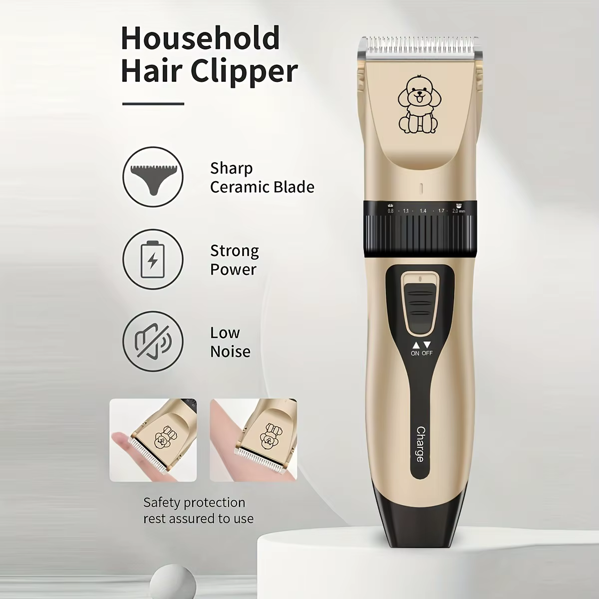USB Rechargeable Electric Pet Grooming Kit Cordless Trimmer Professional Shaver Tool Set for Dogs & Cats Dog Grooming Essentials — image 3