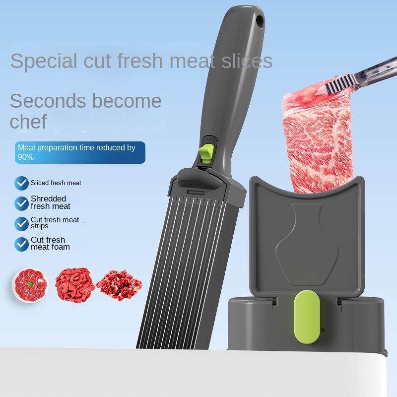 Kitchen Knife Set Home Cooking BBQ Hot Pot Fresh Meat Cutter Beef Mutton Slicer and Shredder for Poultry Meat & Hotpot — image 1