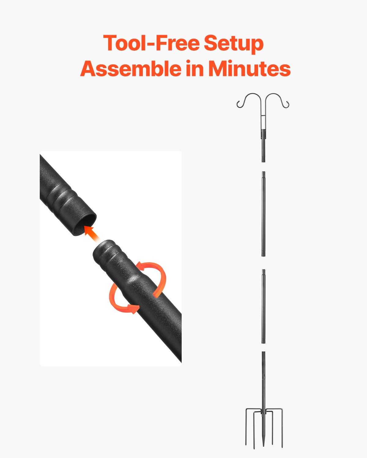 Varilla de Alimento para Aves doble gancho 8 unidades 150 cm resistente — imagen 9