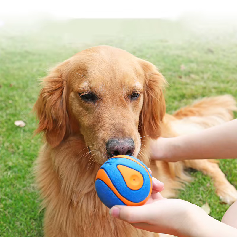 Pelota de Sonido de Goma para Perros - Juguetes Bocales con Ruido Natural — imagen 3