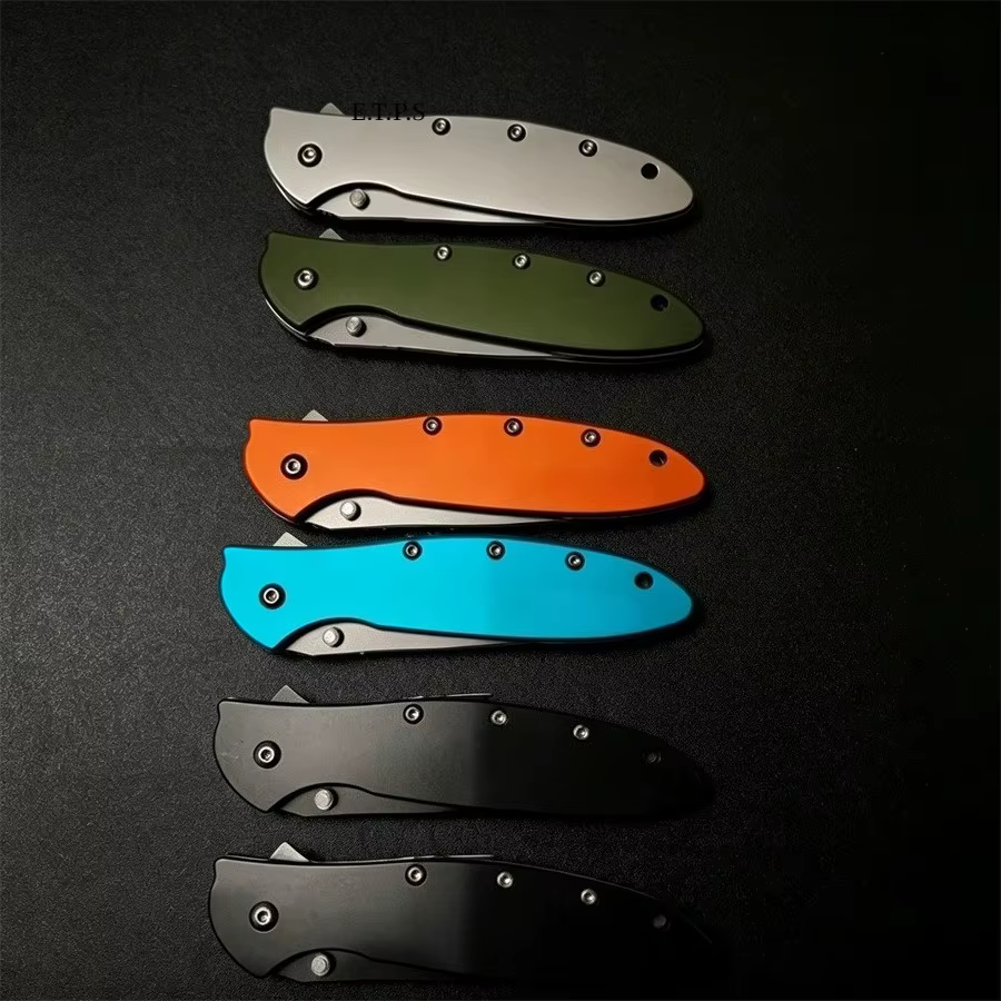 Ks1660 Ken Onion Leek Assisted Flipper Knife 3" Bead Blast Plain Blade Outdoor Camping Hunting Survival EDC Pocket Knife — image 6