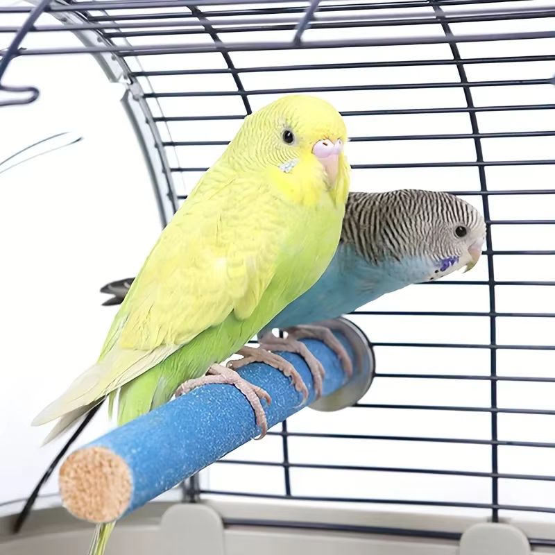 Pet Bird Cage Perches Stand Parrot Toys Bird Grinding Claw Stick Bird Nest Toy Molar Stick Standing Rod Random Color — image 2