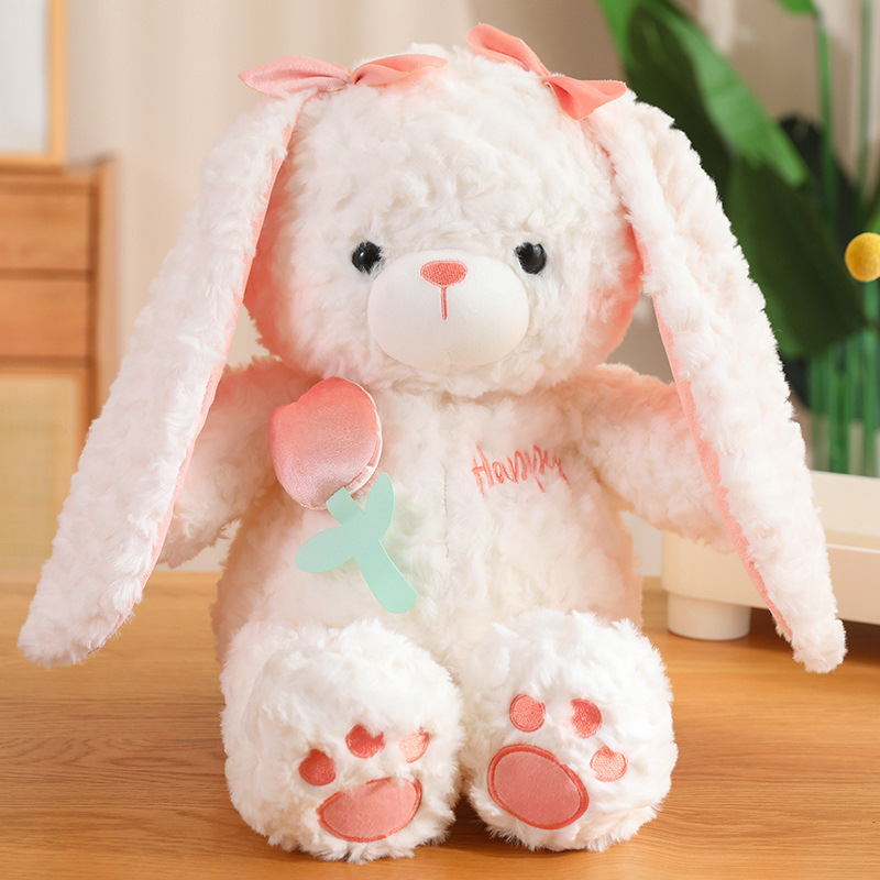 Cute Brown Bear Plush Toy Animal Doll for Girls, Soft Stuffed Rabbit and Doggy Pillow for Sleeping — image 4
