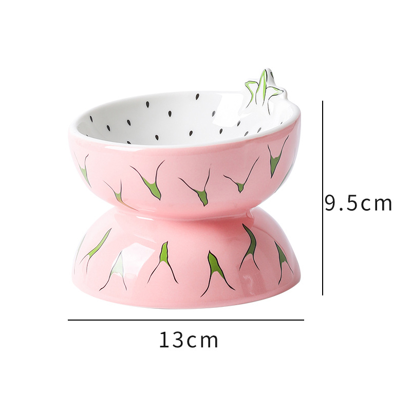 Ceramic Cat Food Bowl To Protect Cervical Vertebra Oblique Mouth Pet Bowl — image 9