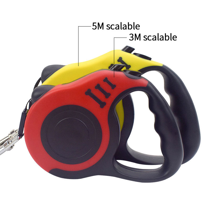 Correa de Perro Retráctil de Nylon Automática Cinta de Tensión Multicolor para Caminata con Perros Ajustable — imagen 2