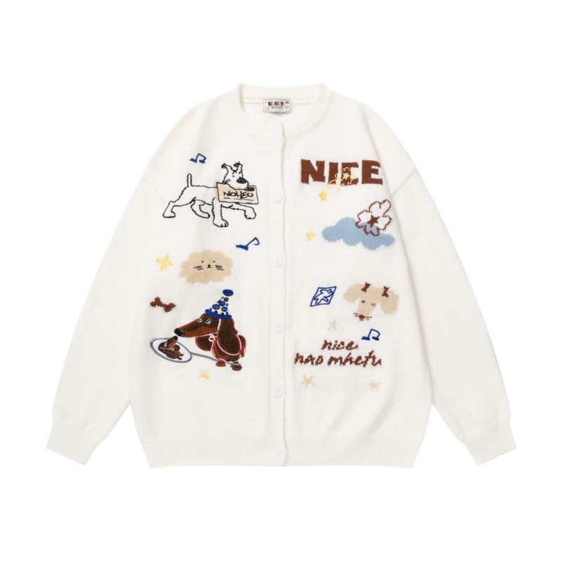 Dog Jacquard Men's and Women's Knitted Sweater — image 2