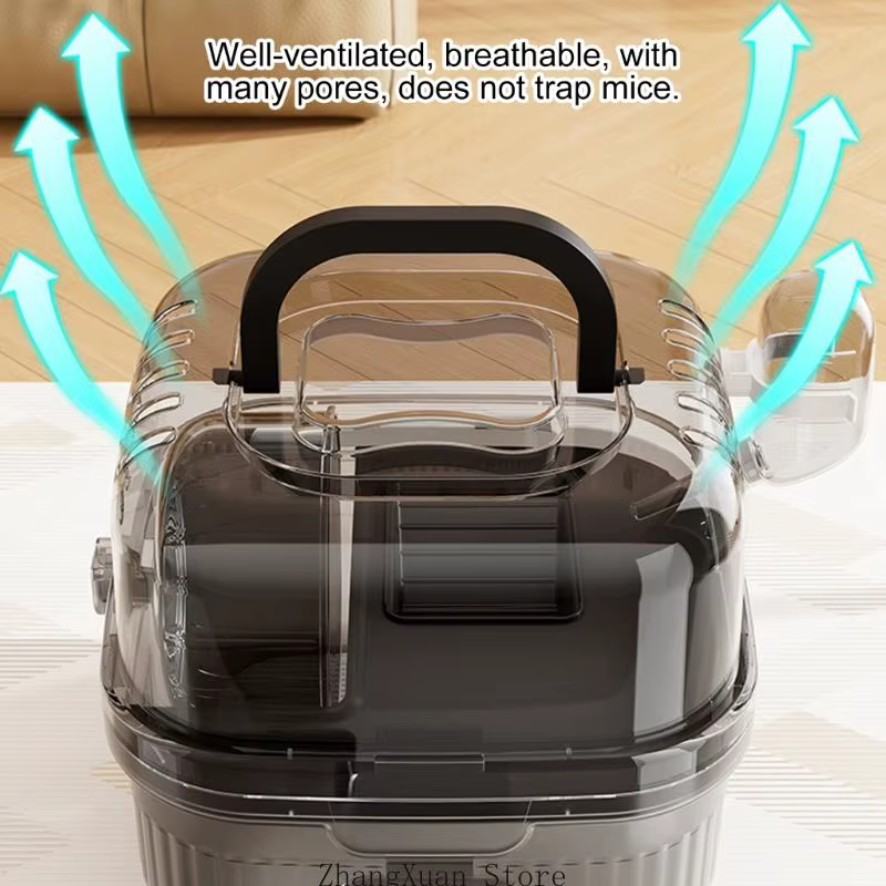 Caja Portátil para Hamsters con Diseño de Visibilidad Clara y Construcción Estable para Uso de Pequeños Animales en Interior y Exterior 3XUF — imagen 1