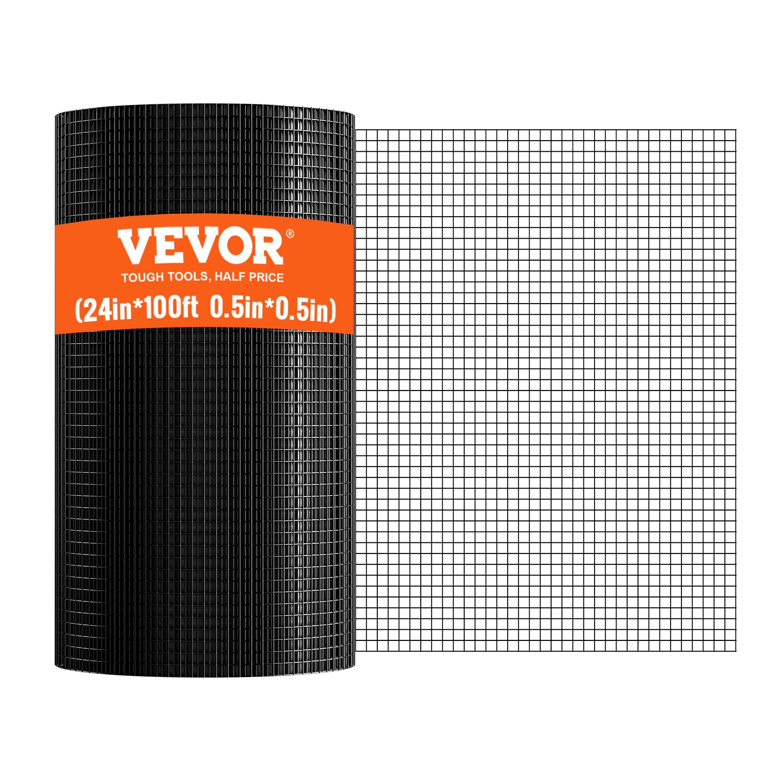 Hardware Cloth, 24'' X 100' Galvanized Wire Mesh Roll, 19 Gauge Chicken Wire Fence Roll, Vinyl Coating Metal Wire Mesh For Chicken Coop Barrier, Rabbit Snake Fences, Poultry Enclosures — imagen 1