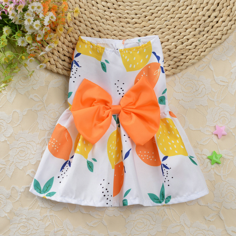 Small Dog Floral Princess Skirt Cat Spring Teddy New Pet Cute Dog Skirt Summer Thin — image 6