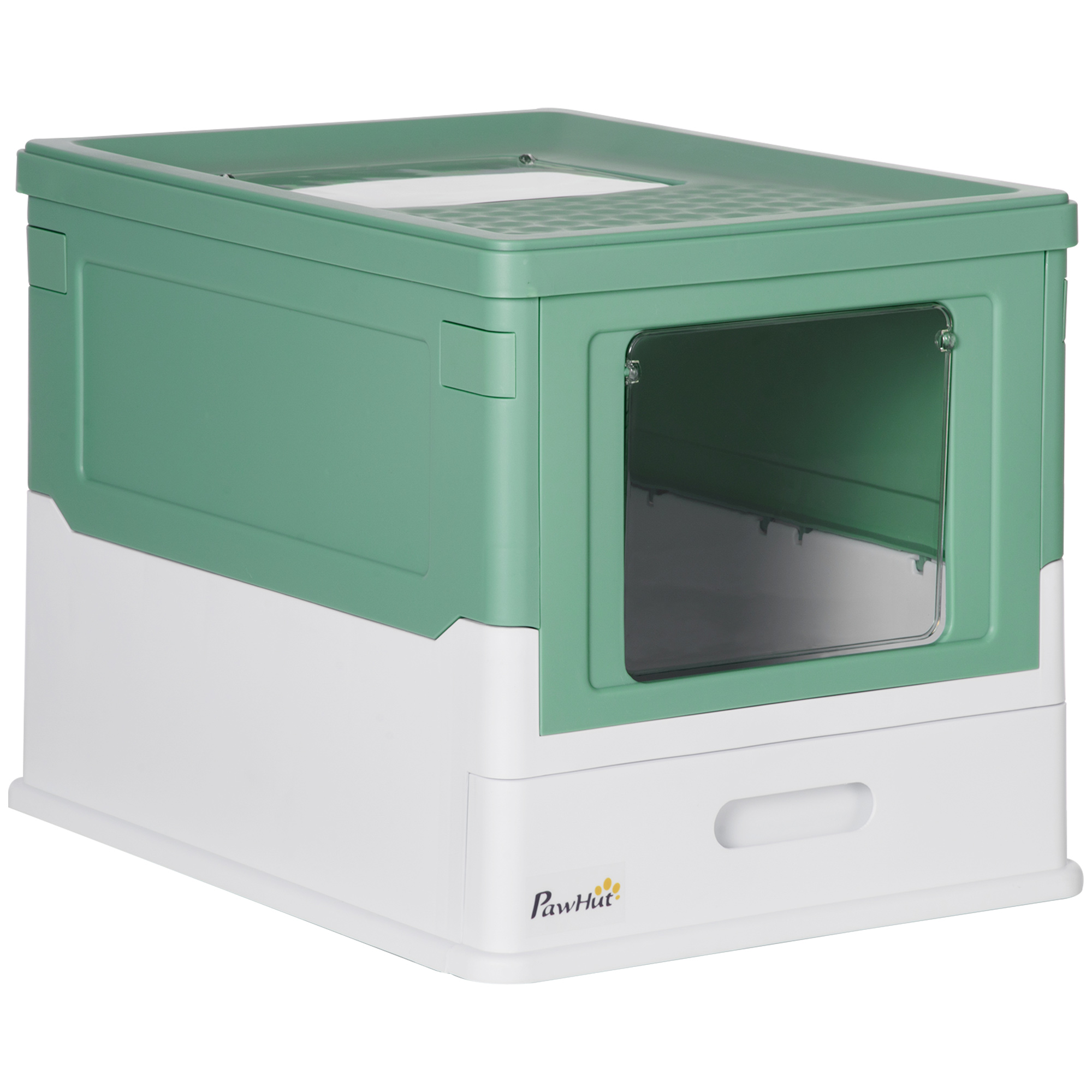 Caja de Limpieza de Gato Portátil con Entrada de Cuchara y Espacio Amplio — imagen 6