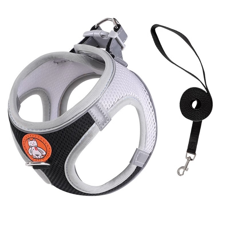 Pet dog leash traction rope reflective chest and back dog leash small dog leash cat leash anti loosening not strangling the neck — image 6