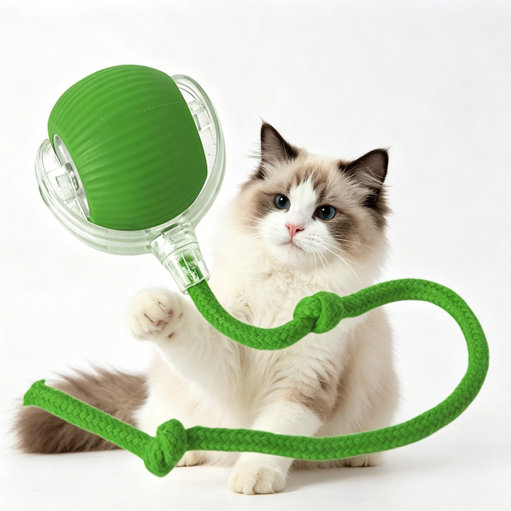 Electric Dog Cat Ball Toy, Indoor Large And Small Cat Dog Interactive Intelligent Rolling Pet Ball — image 1