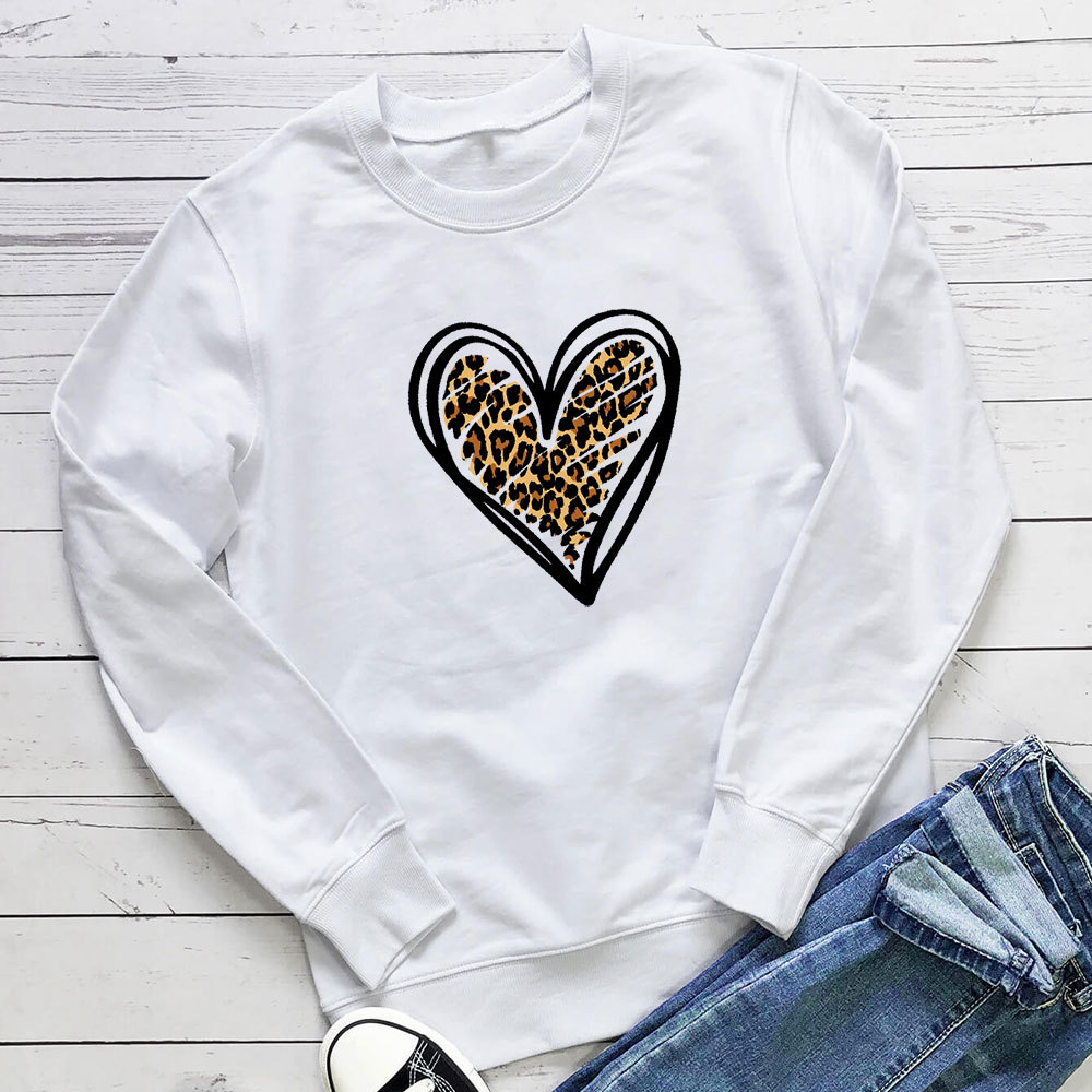 Love leopard print pattern hoodie — image 5
