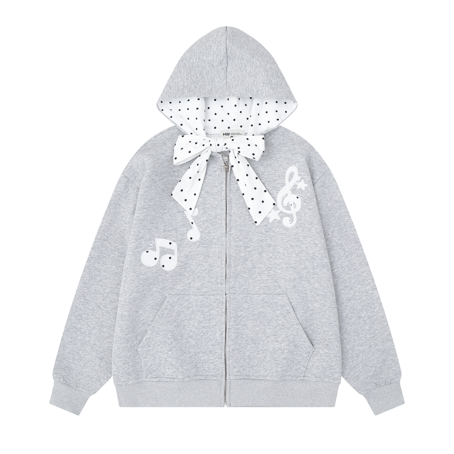 Women's Tie-Dye Hooded Cardigan with Cartoon Kitten Embroidery, Faux Fur Collar and Cat Ears — image 4