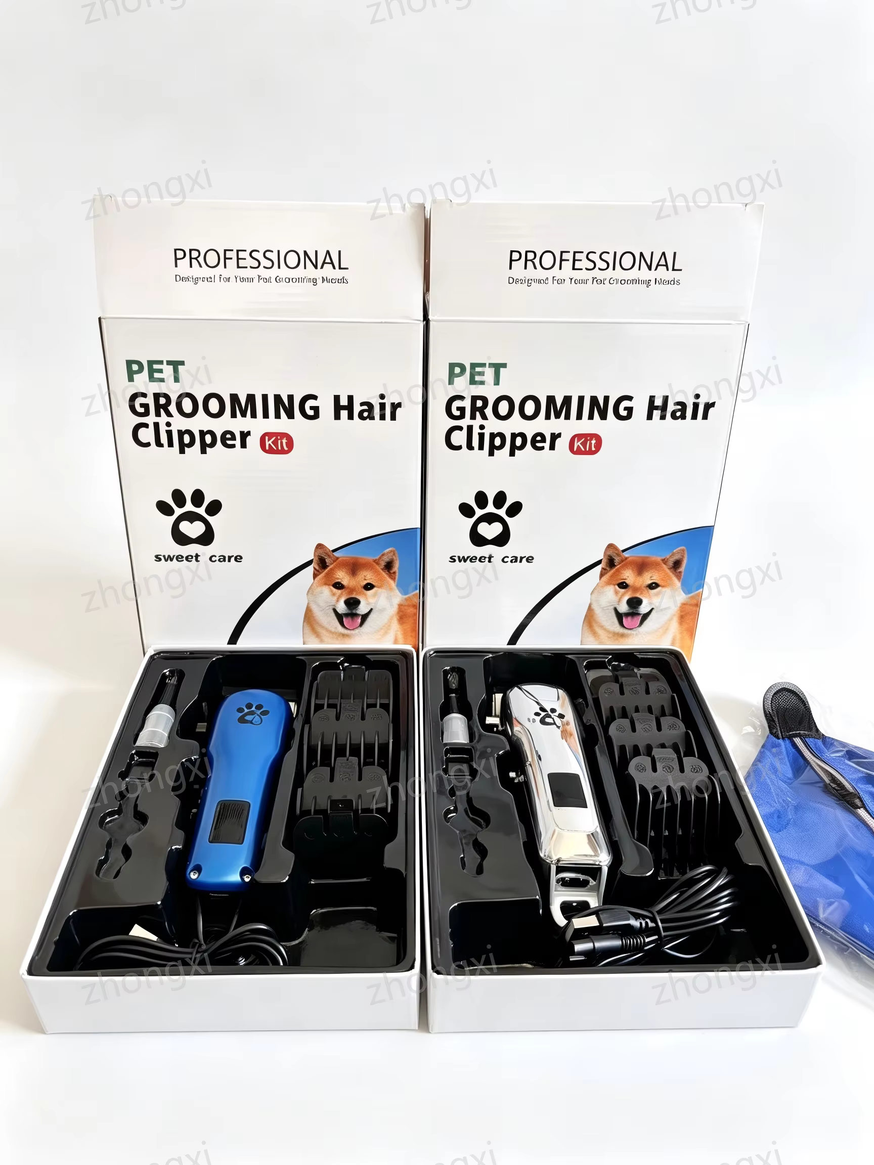 Pet Dog Cat Hair Clipper Grooming Kit USB Rechargeable Cordless Electric Trimmer LCD Display Ultra‑Quiet Low Noise for Pets — image 6