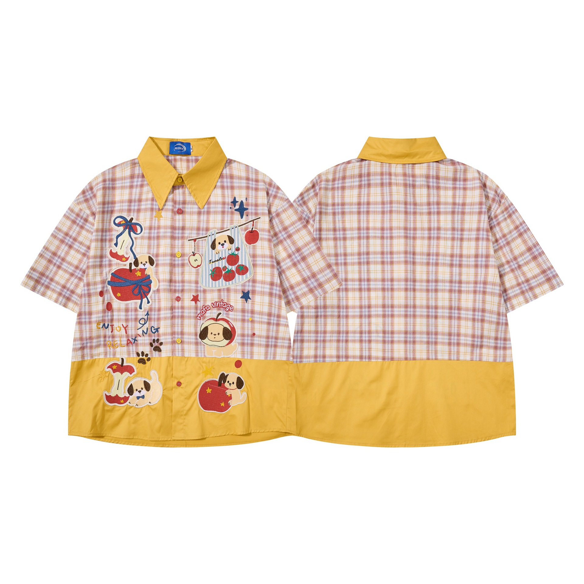 Apple Dog Embroidered Short Sleeve — image 4