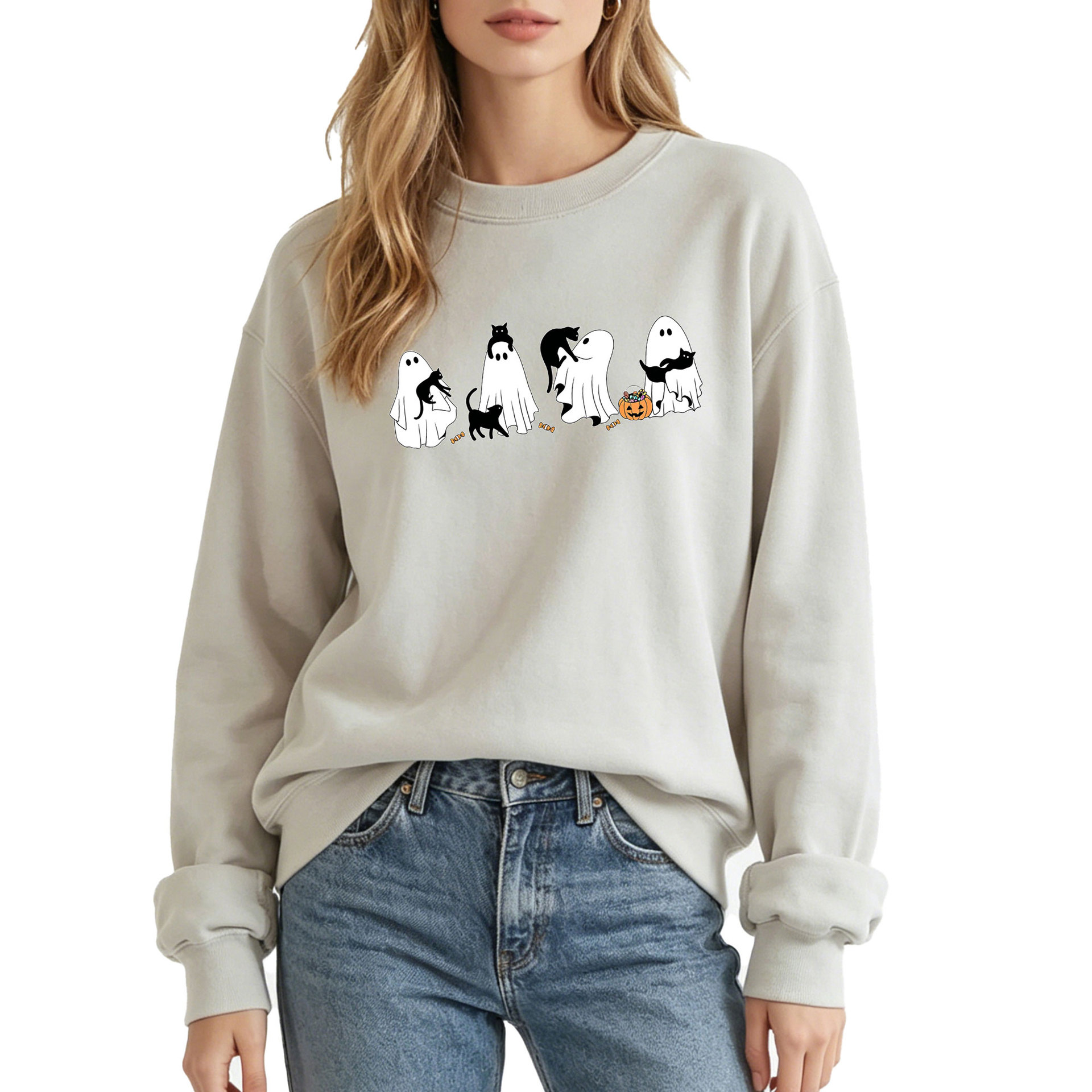 Ghost Cat hoodie — image 5