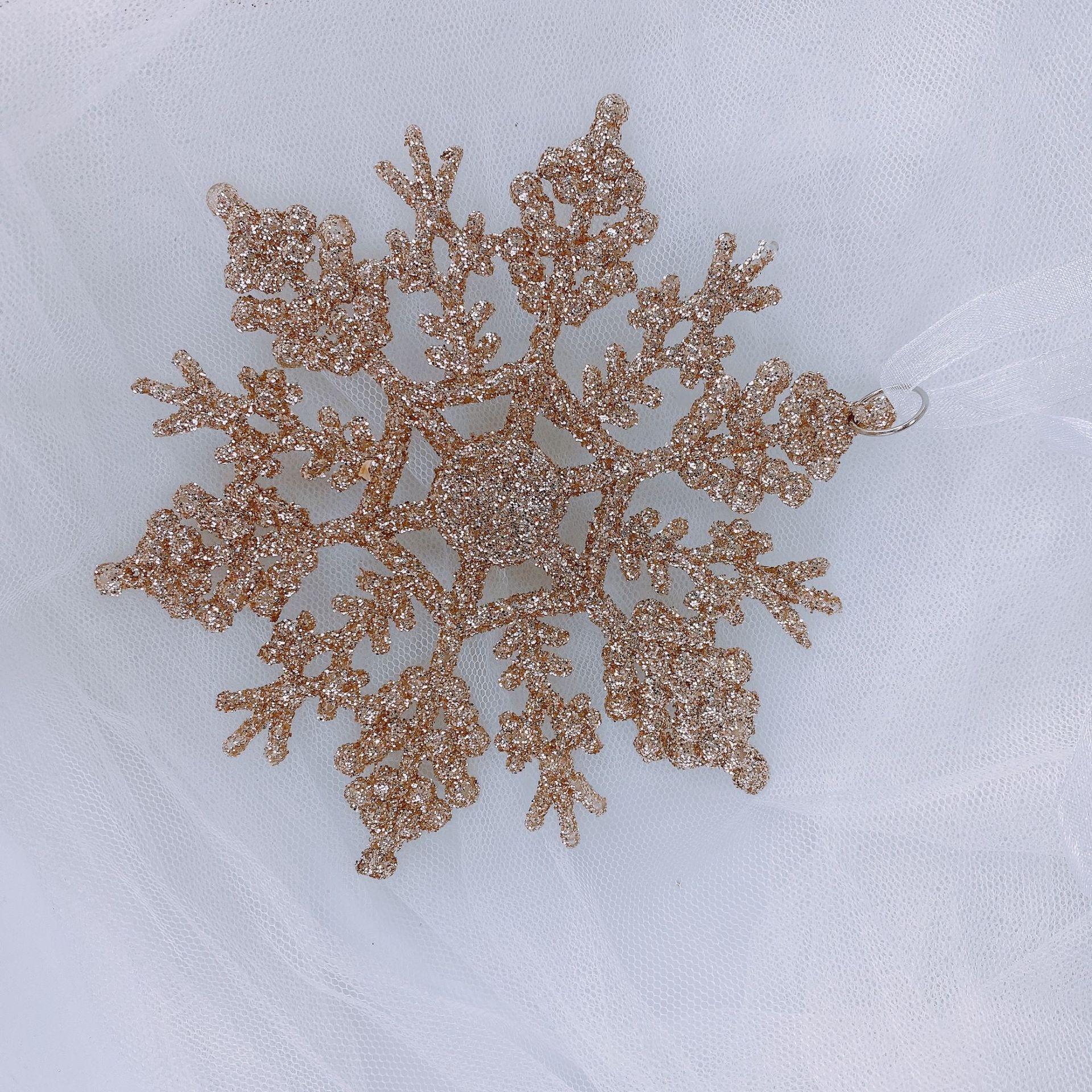 Adorno Navideño Plástico de Estrella de Nieve y Reino de los Cielos con Campana y Ciervo — imagen 5
