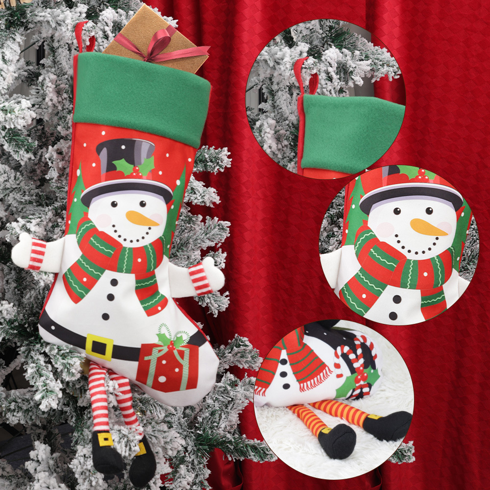Christmas Decoration Large Santa Claus Elk Snowman Penguin Gift Bag Christmas Pendant Supplies — image 3