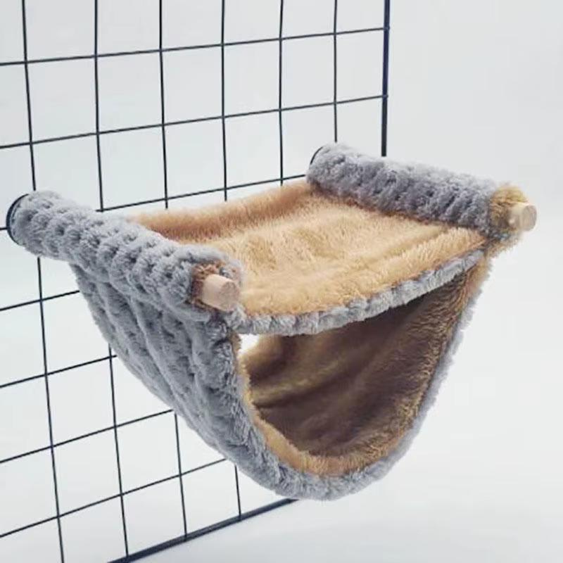 Hammaca para Pequeños Animales doblemente gruesa con Plumas de Algodón Caliente para Hámster Casa Nido Bolsa de Sueño Árbol Suspendido Camas para Hámsters y Mascotas — imagen 1