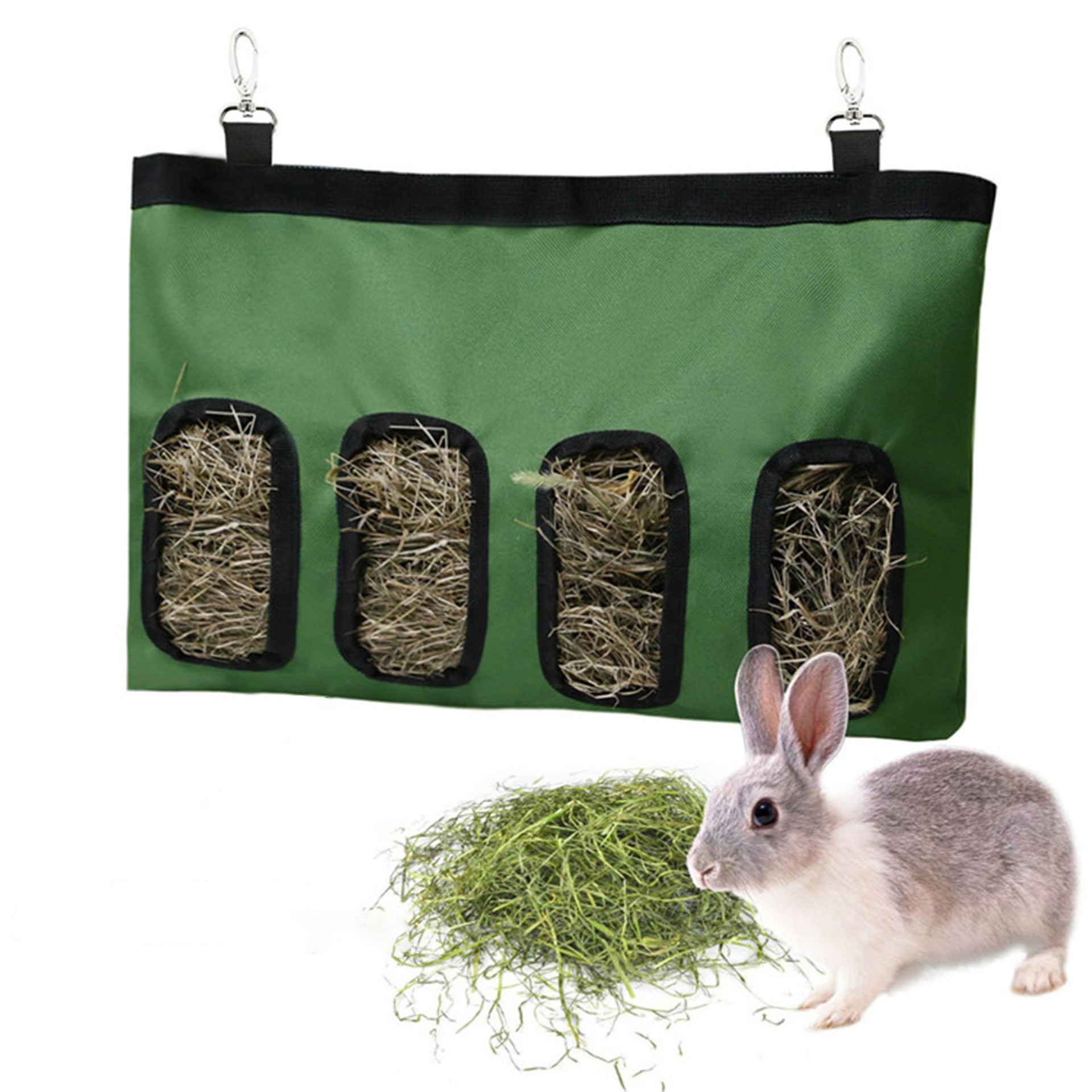 Rabbit Hay Bag Food Bag Feeding Bag Pet Hanging Bag Feeder Bag — image 3