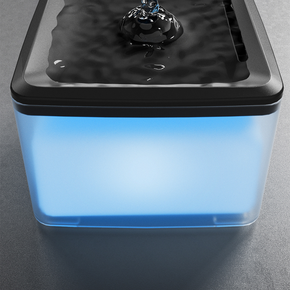 Fuentes de Agua Silenciosas para Mascotas Ultra-Resistentes, 3.800ml Capacidad Grande, Conexión USB Limpieza Fácil Para Gatos y Perros Pequeños — imagen 2